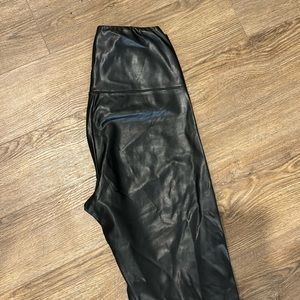 Aritzia pleather pants